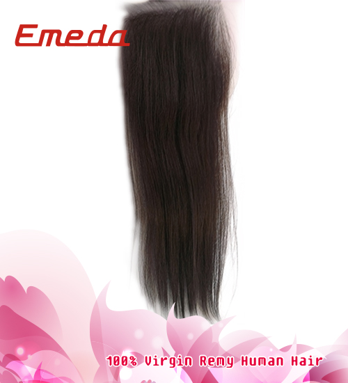 New arrival closure free part 8-24inch hair piece remy human straight indian remy lace front closures